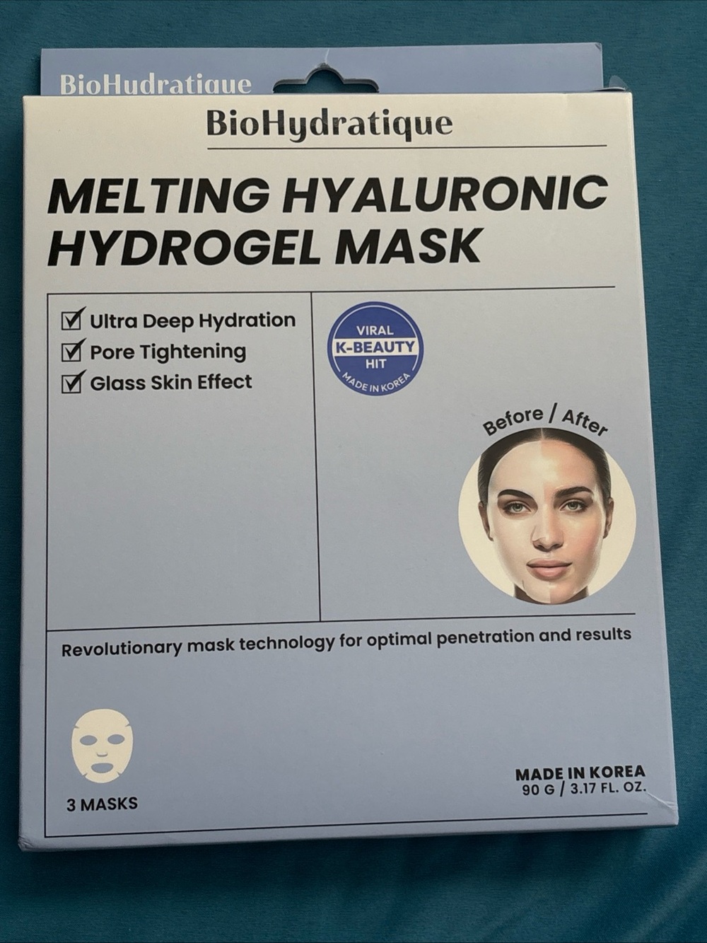 Melting Hyaluronic Hydrogel Mask — Blue